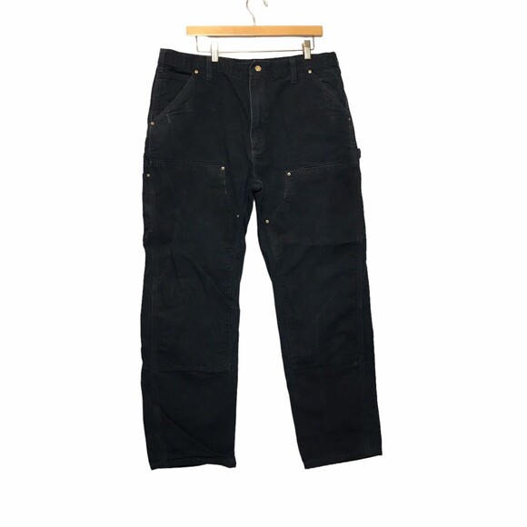 Vintage Carhartt B01 BLK 38x32 Double Knee Pants
